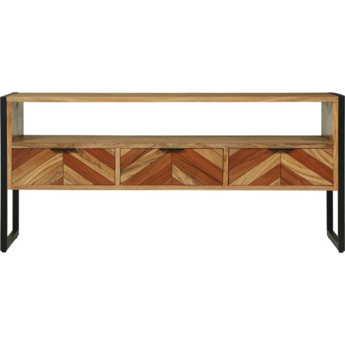 VidaXL TV Kabinet 100x35x50 cm Čvrsto Drvo Bagrem Slike