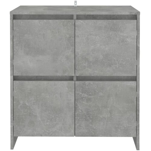  Komoda siva boja betona 70x41x75 cm od konstruiranog drva Slike