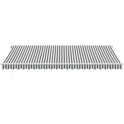 Tenda na automatsko uvlačenje antracit i bijela 500 x 350 cm Slike