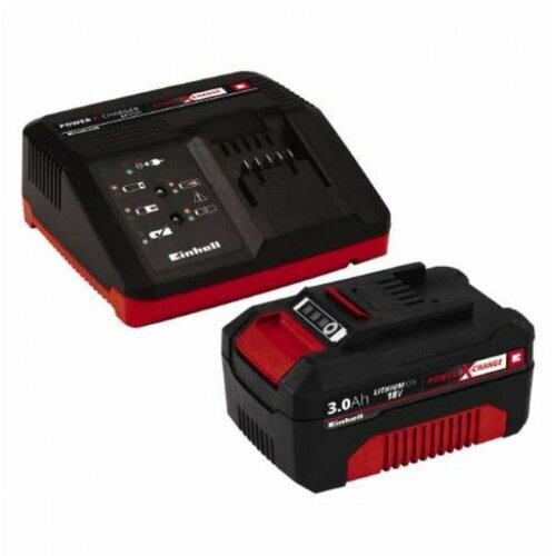 Einhell set brzi punjač i baterija Power-X-Change 18V , 3.0Ah Starter-Kit , 4512041 Slike