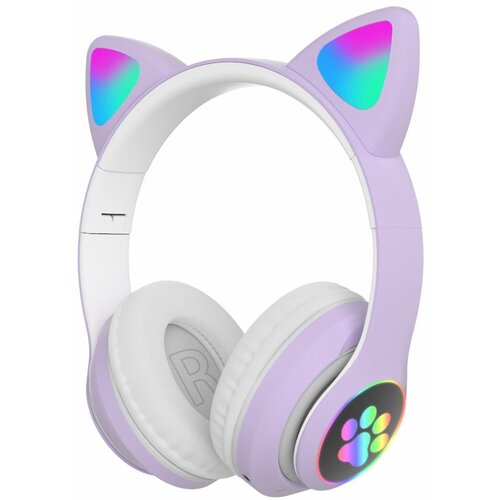 Venisymlis Brezžične Bluetooth slušalke Cat Ear z LED lučkami in mikrofonom – čez uho, (22102529) Cene