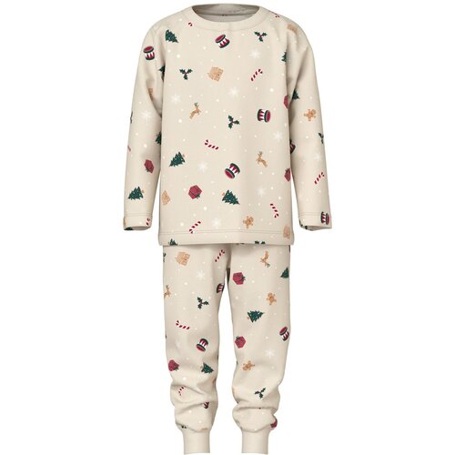 name it pižama DR DH 13234981 NMNVISMAS LS NIGHTSET U bež 110 Cene