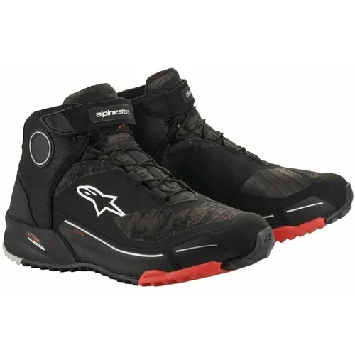 Alpinestars CR-X Drystar Riding Shoes Black/Camo/Red 40 Motoristični čevlji
