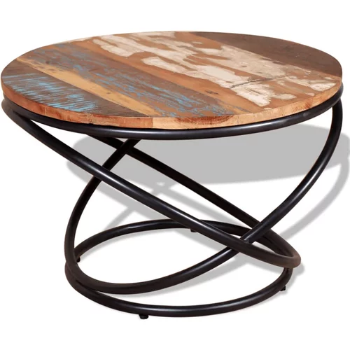  Stolić za kavu od masivnog obnovljenog drva 60 x 60 x 40 cm
