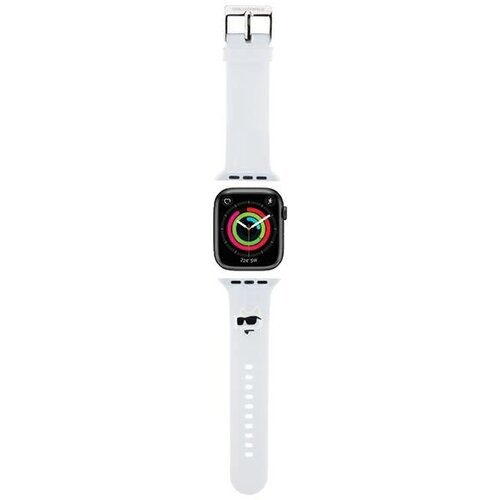 Karl Lagerfeld 3D gumijasti pa&scaron;ček choupette za apple watch 42/44/45/49MM bel, (21910362) Cene