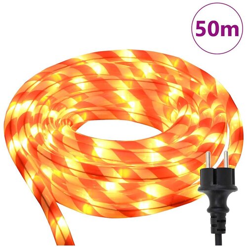 VidaXL Svjetlosna uže s 1200 LED svjetlima Topla bijela 50 m PVC Slike