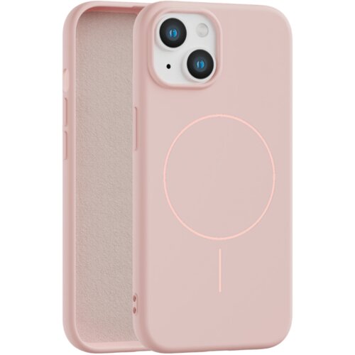 Apple velvet touch magsafe maska za iphone 15 - roze Cene