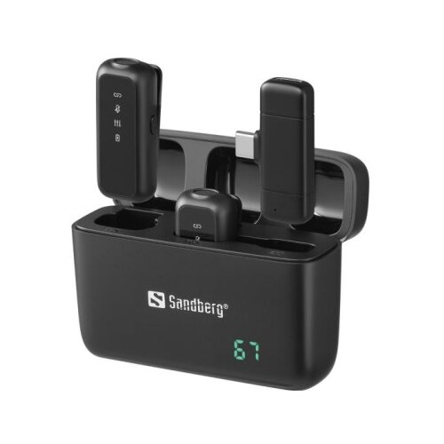 Sandberg Streamer USB-C Wireless Mic x2 brezžični mikrofon set Cijene