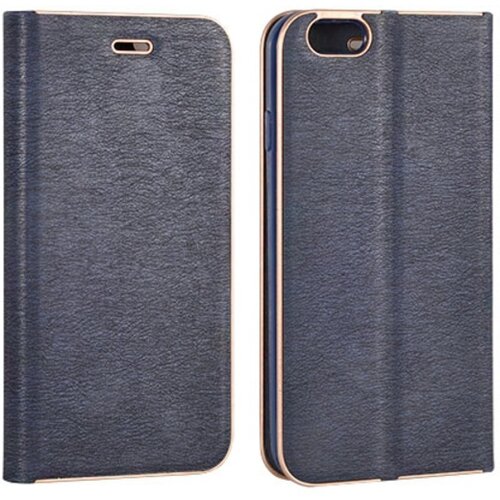  Premium preklopna torbica Samsung Galaxy A52 A525 - modra z zlatim robom Slike