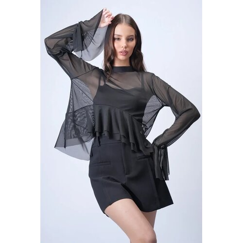 Trend Alacati Stili Ženska bluza Alc-X15045, Crna Slike