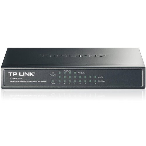 Tp-link TL-SG1008P 8-Port Gigabit Desktop Switch with 4-Port PoE+ 64W PoE Power supply Supports PoE Cijene