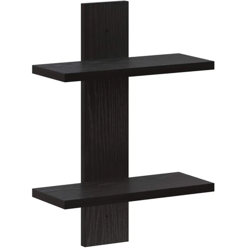  Zidna polica Crni hrast 30 x 13.5 x 43 cm Prerađeno drvo - Crni hrast 30 x 13.5 x 43 cm Cijene