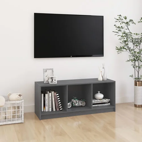 The Living Store TV omarica siva 104x33x41 cm trdna borovina - TV Omarica, (21376860)