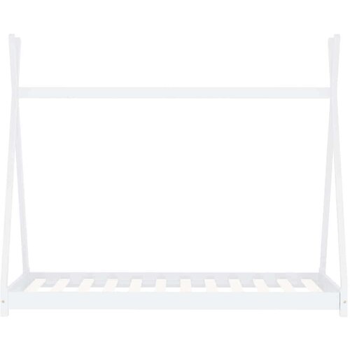 VidaXL Otro&amp;scaron;ki posteljni okvir bel iz trdne borovine 70x140 cm, (20650882) Slike