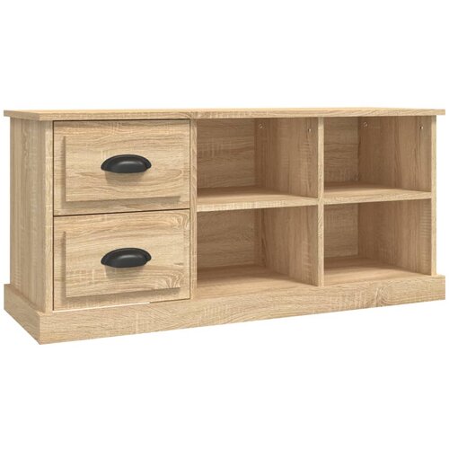 Maison Chic TV omarica - TV stojalo - Televizijska omarica sonoma hrast 102x35,5x47,5 cm inženirski les, (21698911) Slike