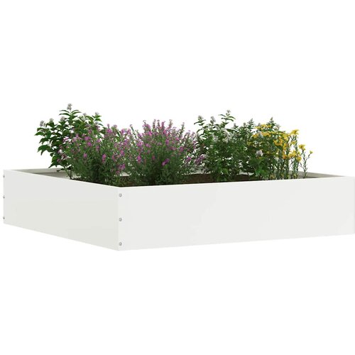  Ograda oko Travnjaka Bijelo 60 x 60 x 13 cm Čelik Slike