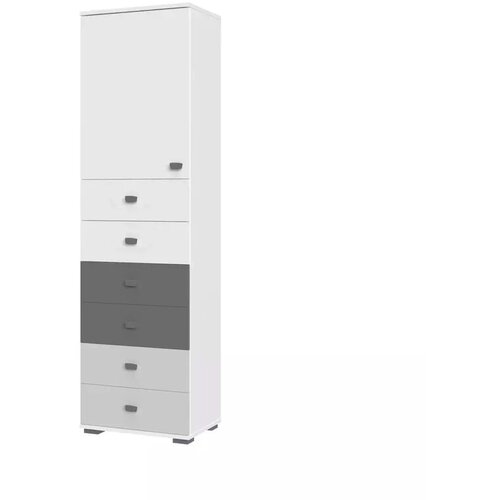 Jela VITRINA ARC F10 (VE� BARV)-Bela mat lak/Grafit mat lak/Perla siva mat lak Cene