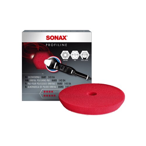 Sonax profiline sunđer za poliranje 143mm crveni Slike