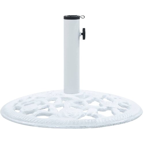 vidaXL Stojalo za senčnik belo 12 kg 48 cm lito železo Cene