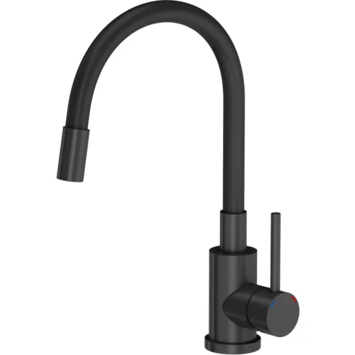 Sink Solution EMA matt black- silikon (keramični vložek 35mm), (20502500)