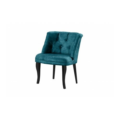 Atelier Del Sofa fotelja roma black wooden petrol blue Slike