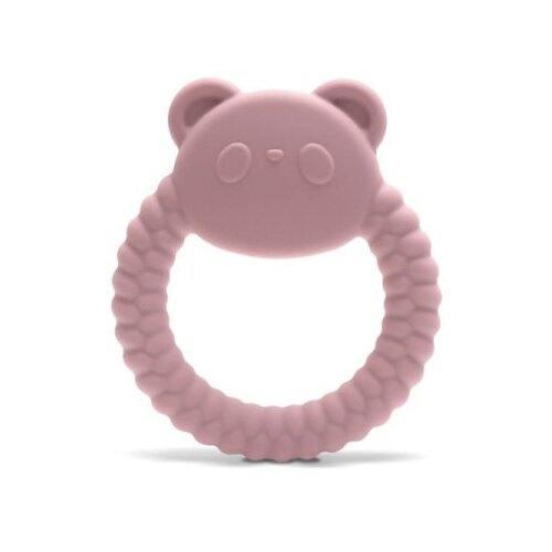 Lorelli silikonska glodalica za bebe panda - natural deep pink ( 10210870002 ) Cene
