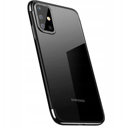 HURTEL Futrola Clear Color s obojenim rubom za Samsung Galaxy A72 4G/Galaxy A72 5G - Crna Cene