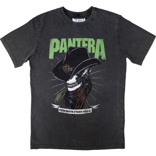 Pantera Košulja Skeleton Cowboy Stone Wash Unisex Charcoal Grey M