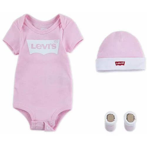 Levi's Komplet za dojenčka roza barva