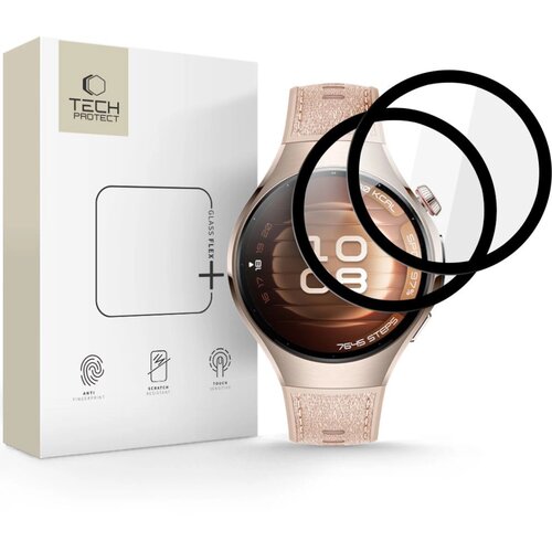 TECH-PROTECT HIBRIDNO STEKLO FLEX+ ZA HUAWEI WATCH 5 42 MM, PAKIRANJE 2 KOSOV, (5000336549) Slike