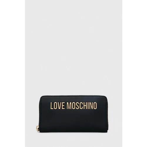 Love Moschino Denarnica ženski, črna barva