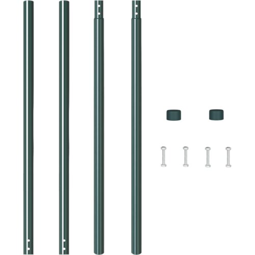 VidaXL Ograde 2 pcs Zelena 210 cm Čelik s pra&amp;scaron;kastim premazom Slike