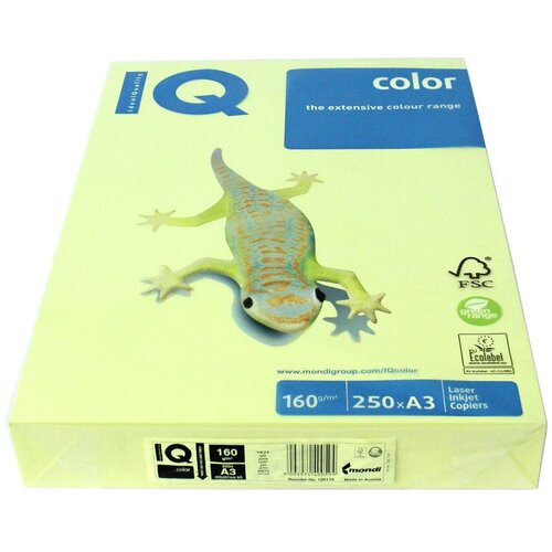 Iq Papir barvni a3 1/250 iq 160gr ye23 rumen Slike