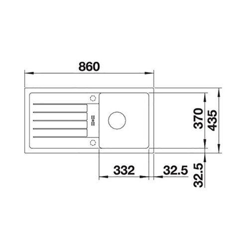 Blanco Favum 45 S Silgranit posuda za sudoper, 860x435mm, crna Slike