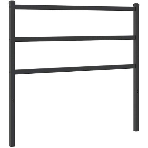  Metalno zamjensko uzglavlje crno 100 cm Slike