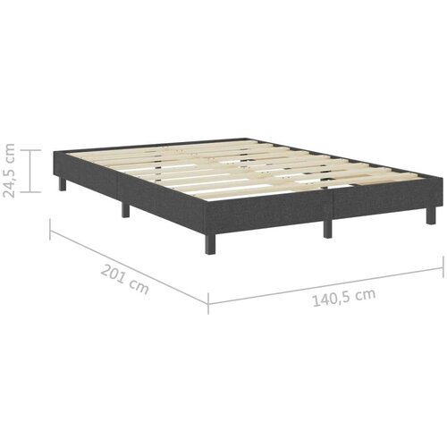VidaXL Box spring okvir za krevet od tkanine sivi 140 x 200 cm Slike