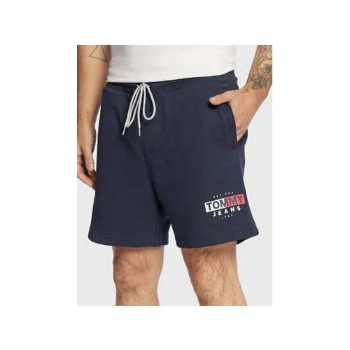 Tommy Jeans Športne kratke hlače Tjm Entry Flag DM0DM14271 Mornarsko modra Regular Fit