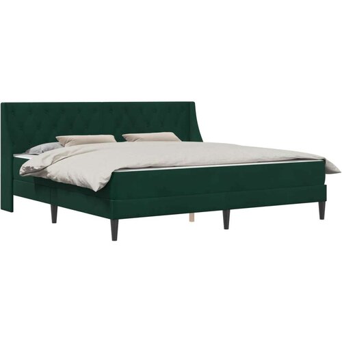  Okvir kreveta s madracem Zidne 2 pcs Tamnozelena Bar&amp;scaron;un - Tamnozelena 200 x 200 cm Slike