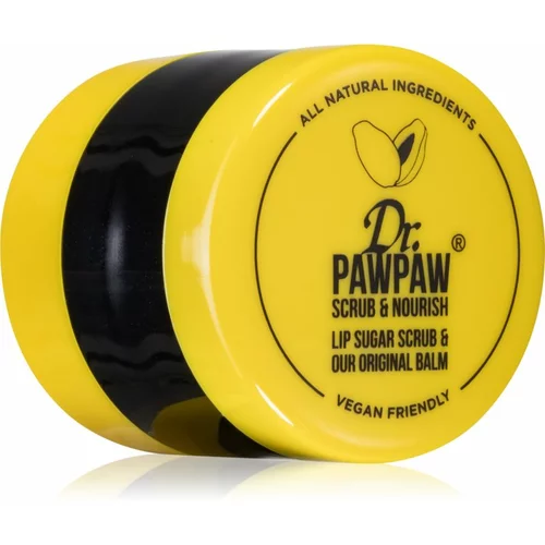 Dr.PAWPAW Scrub & Nourish balzam in piling za ustnice 16 g
