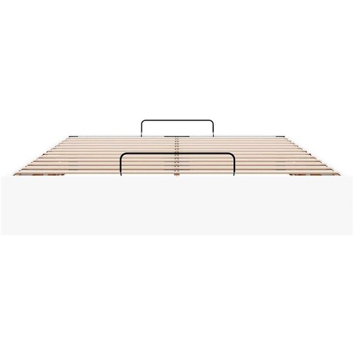 VidaXL Okvir kreveta bez madraca bijeli 140x200 cm od umjetne kože Slike