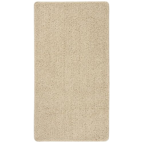 VidaXL Čupavi tepih krem 80 x 150 cm protuklizni Slike