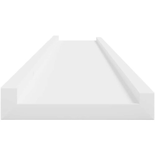  Zidne police 4 kom bijele 100 x 9 x 3 cm Slike