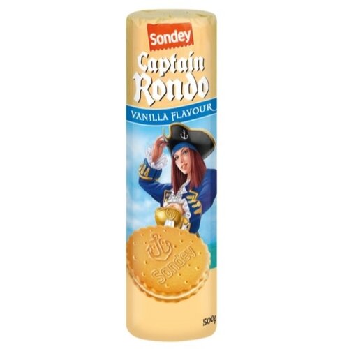 Sondey keks Captain Rondo Vanila 500g Slike