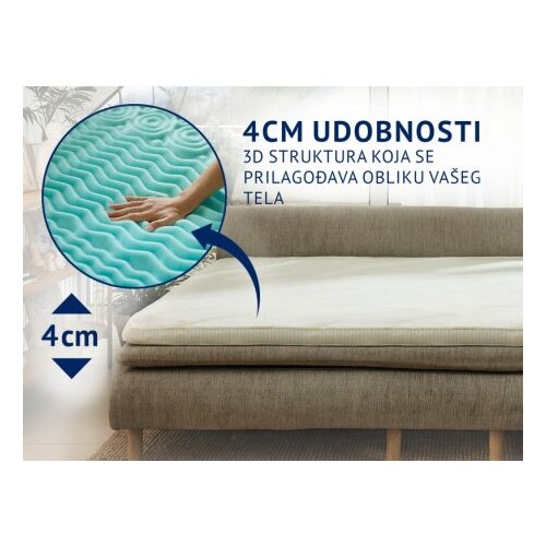 Dormeo Nadvložek 2v1 Aloe Vera Vitalis 4 cm 140x190 cm, (5000061947) Slike