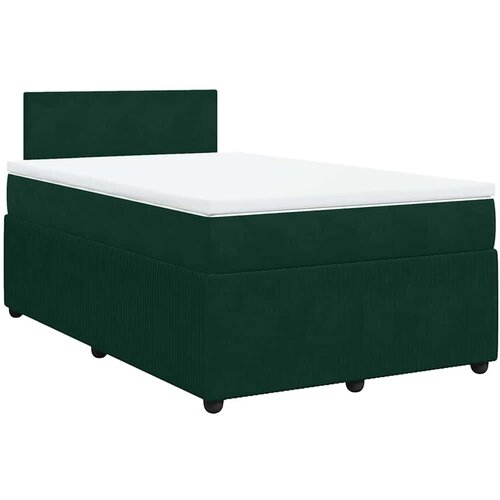 Box spring krevet s madracem tamnozeleni 120x200 cm bar&amp;scaron;unasti Slike