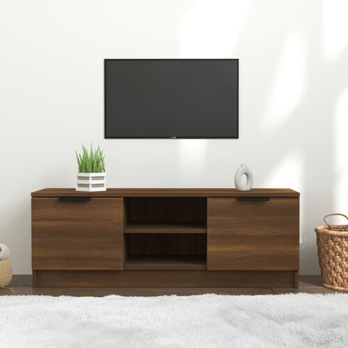 vidaXL TV omarica rjavi hrast 102x35x36,5 cm konstruiran les Cene