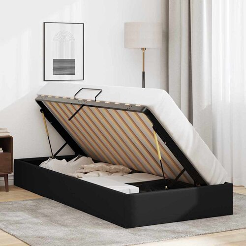  s od storage s pohranom Crna 100 x 190 cm Umjetna koža Slike