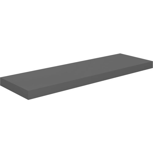 Maison Chic Stenska polica - Viseča Polica visok sijaj siva 80x23,5x3,8 cm MDF, (21784659) Slike