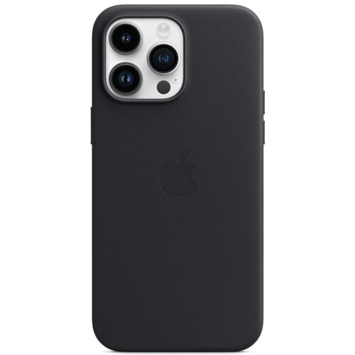 Apple iphone 14 pro max leather case midnight Slike