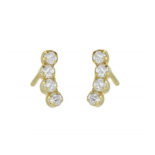 Victoria Cruz halo crystal gold mindju&amp;scaron;e sa swarovski kristalima ( a4487-07dt ) Slike
